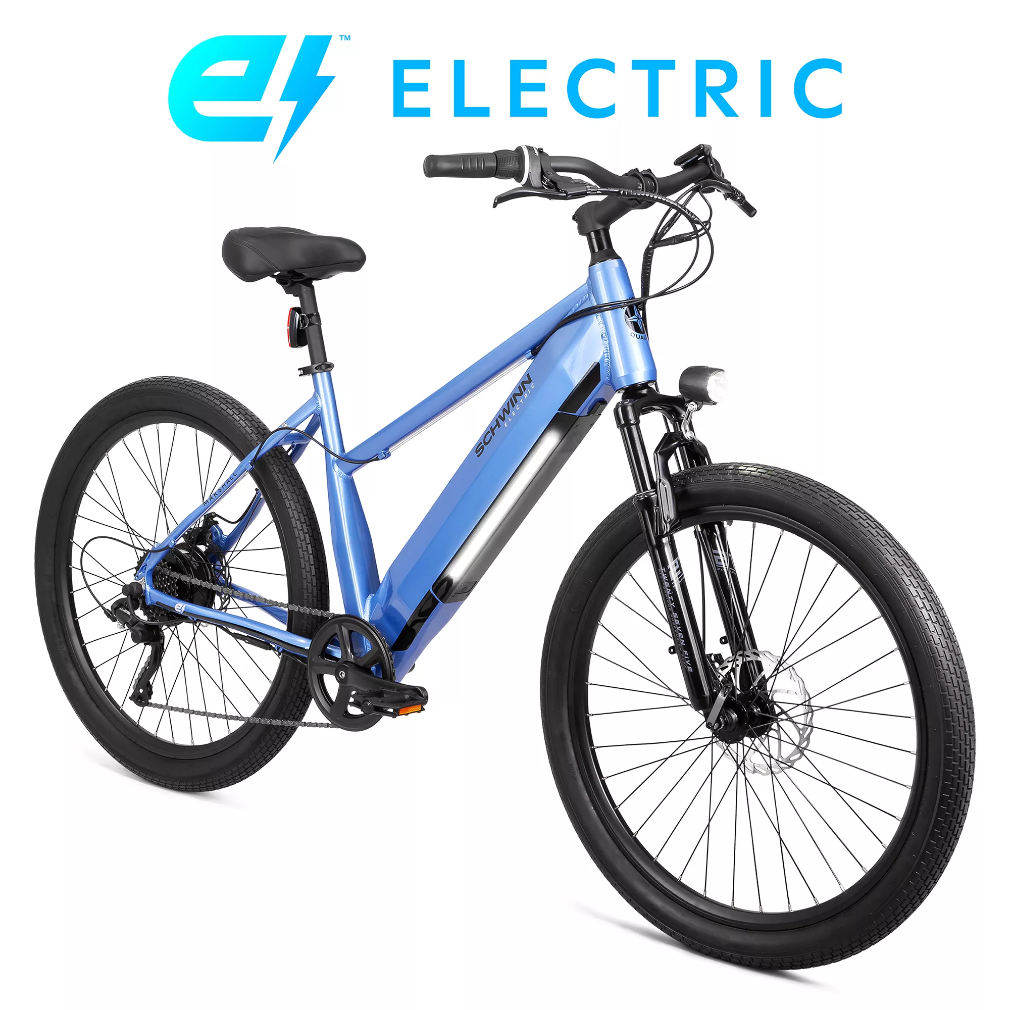 Schwinn Adult Marshall 27.5” Step-Thru Electric Hybrid Bike