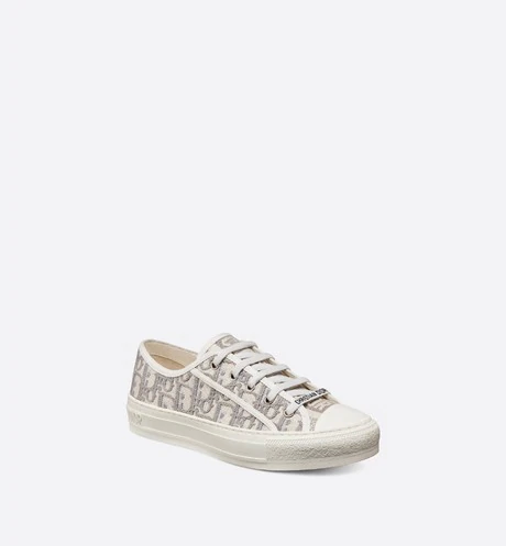 Walk'n'Dior Sneaker Gray Dior Oblique Embroidered Cotton