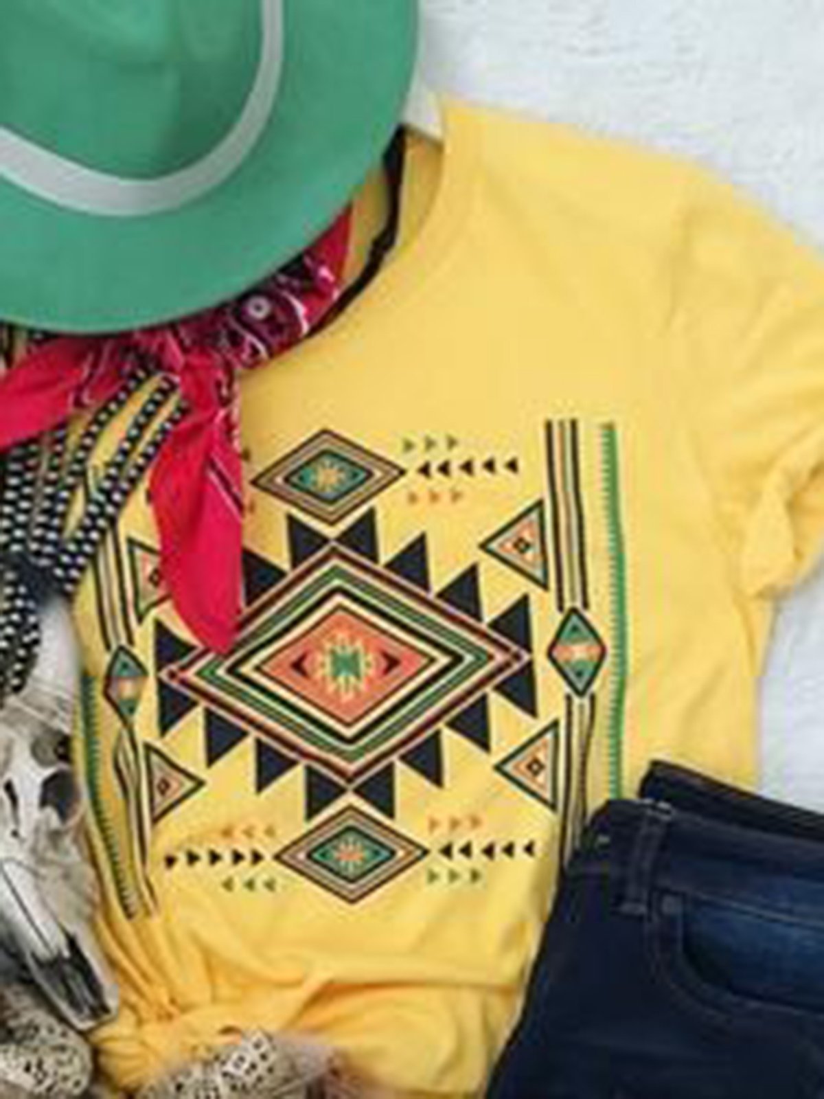 Yellow Short Sleeve Shift Shirts & Tops