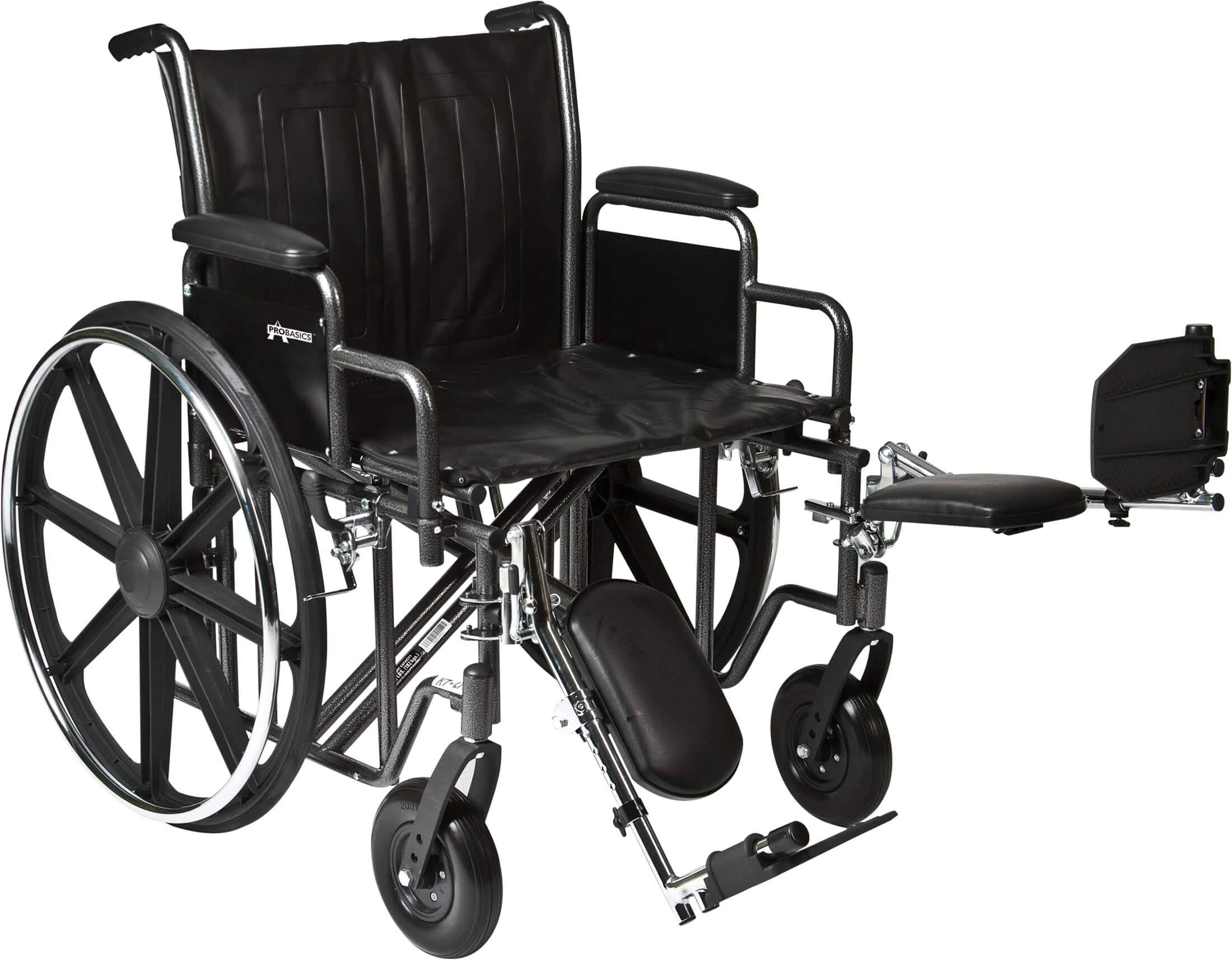 ProBasics K7 Heavy Duty Wheelchair 22x22 x 18x22 with Swing Away Footrests