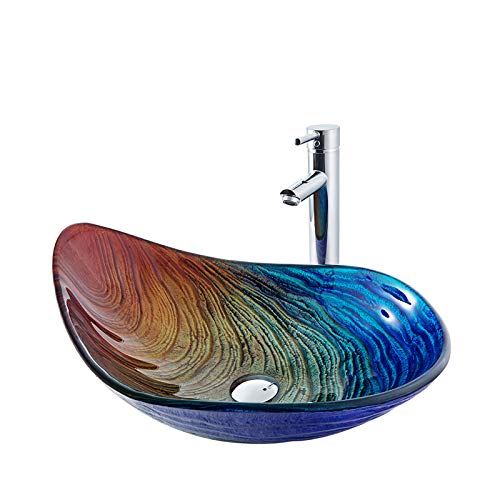 Drop Artistic Vessel Sink Vanity Counter Top Installation Bathroom Vanity