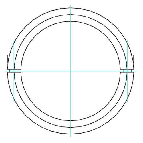 Climax Metal Products H2C-450 Shaft Collar,Clamp,2Pc,4-1/2 In,steel