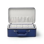 3 Layers Leather Jewelry Box Organizer Storage Case Holder for Girl Lady