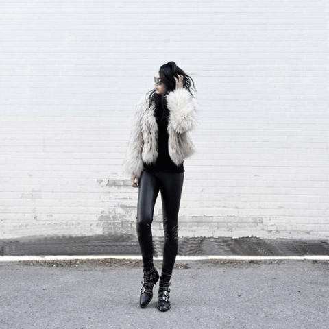 Metal Rivets Artificial Leather Office Booties Wedge Daily Chelsea Boots