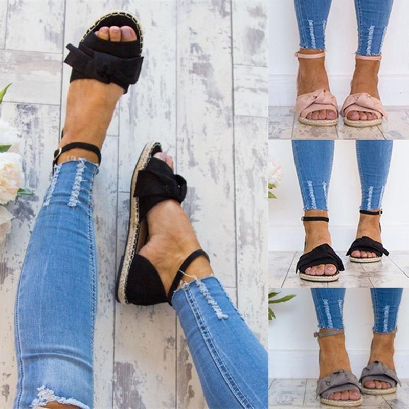 Ankle Strap Flats Lace Up Shoes Suede Espadrilles Sandals