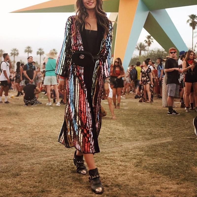 Modern Paillette Long Sleeve Cardigan