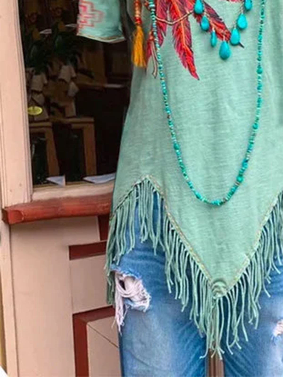 Printed Crew Neck Short Sleeve Shirts & Tops