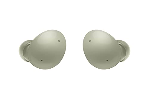 Samsung Galaxy Buds2, Kabellose Kopfhörer, Wireless Earbuds, Geräuschunterdrückung (ANC), ausdauernder Akku, 3 Mikrofone, Olive (Deutsche Version)