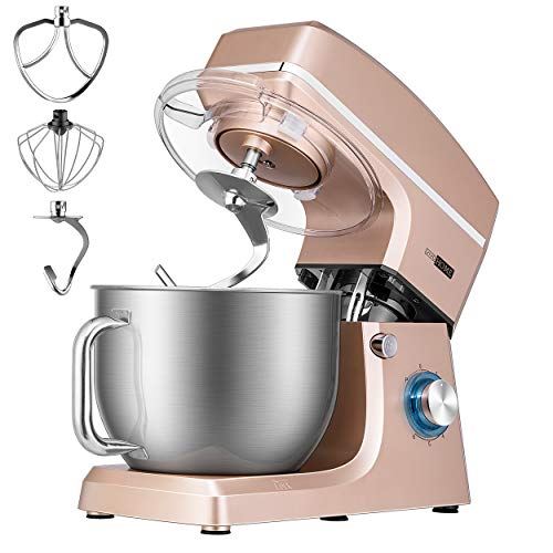 660W 6-Speed Tilt-Head Kitchen Electric Food Mixer with Beater