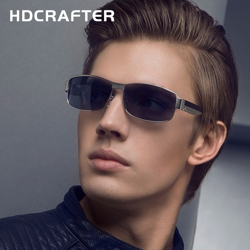 HDCRAFTER Fashion Driving Sun Glasses for Men Polarized sunglasses UV400 Protection Brand Design Eyewear High Quality Oculos