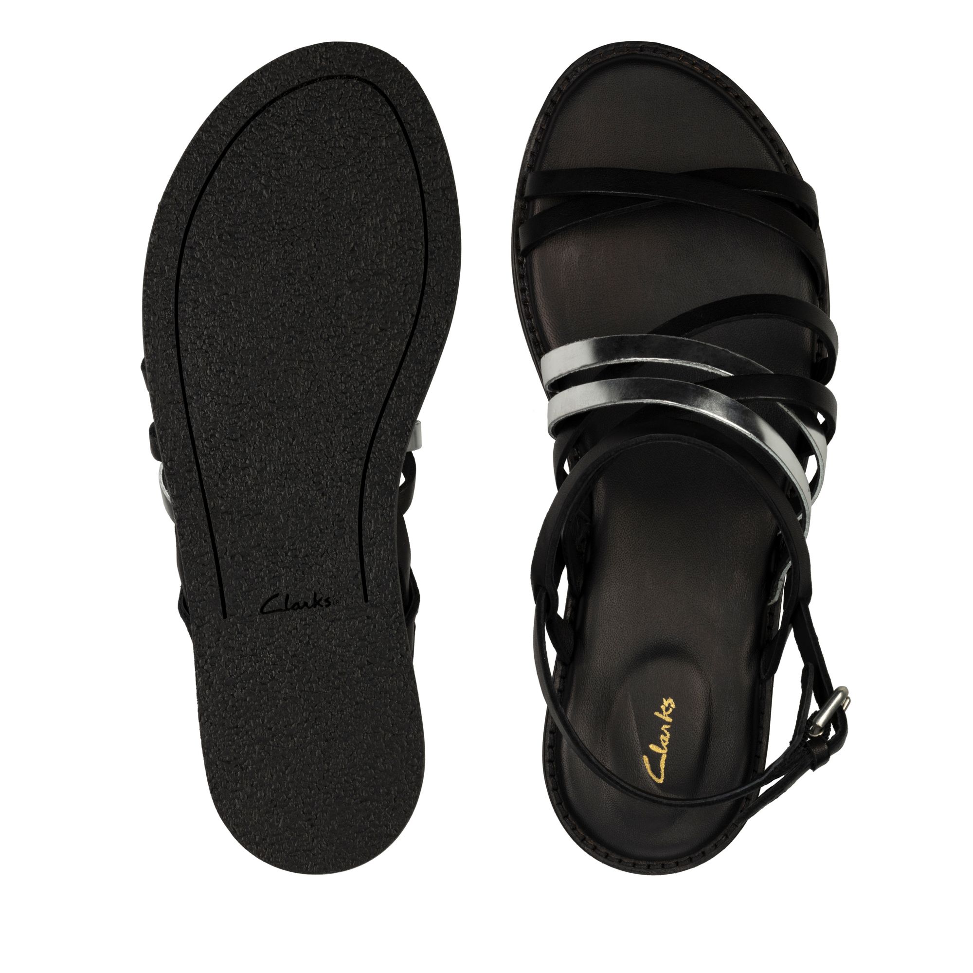 Women Sandals Karsea Ankle Black Combi Lea