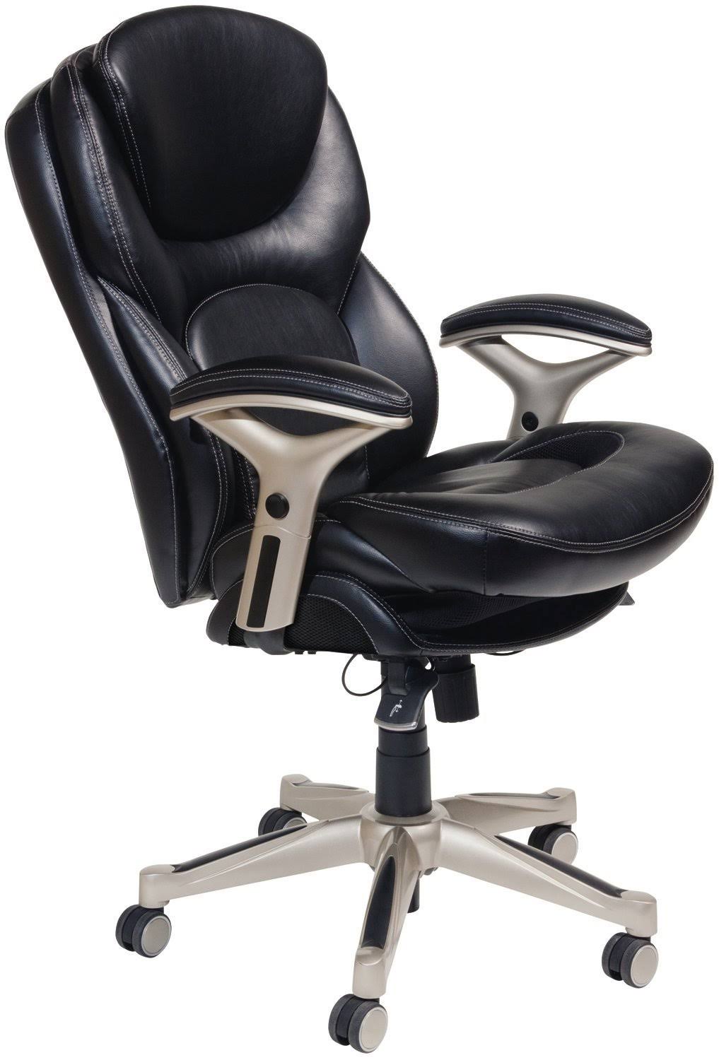Serta Works Ergonomic Executive Office Chair Back in Motion Technology, Black