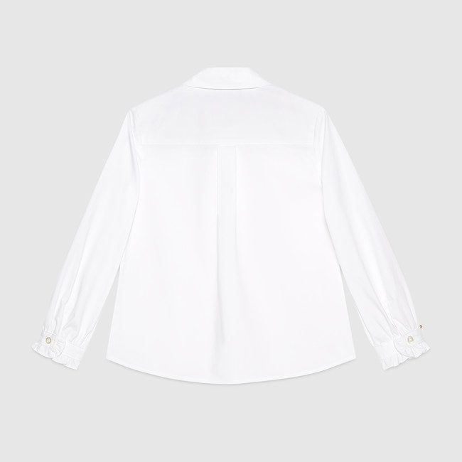 Children's poplin shirt with bee