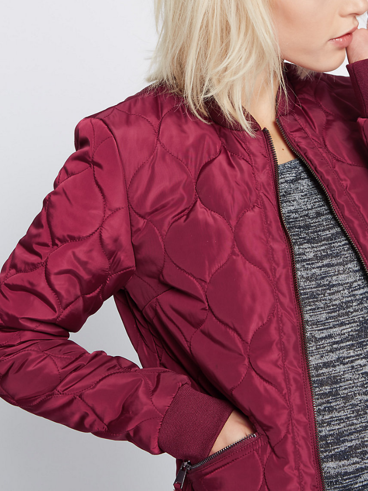 Zipper Paneled Stand Collar Long Sleeve Solid Coat