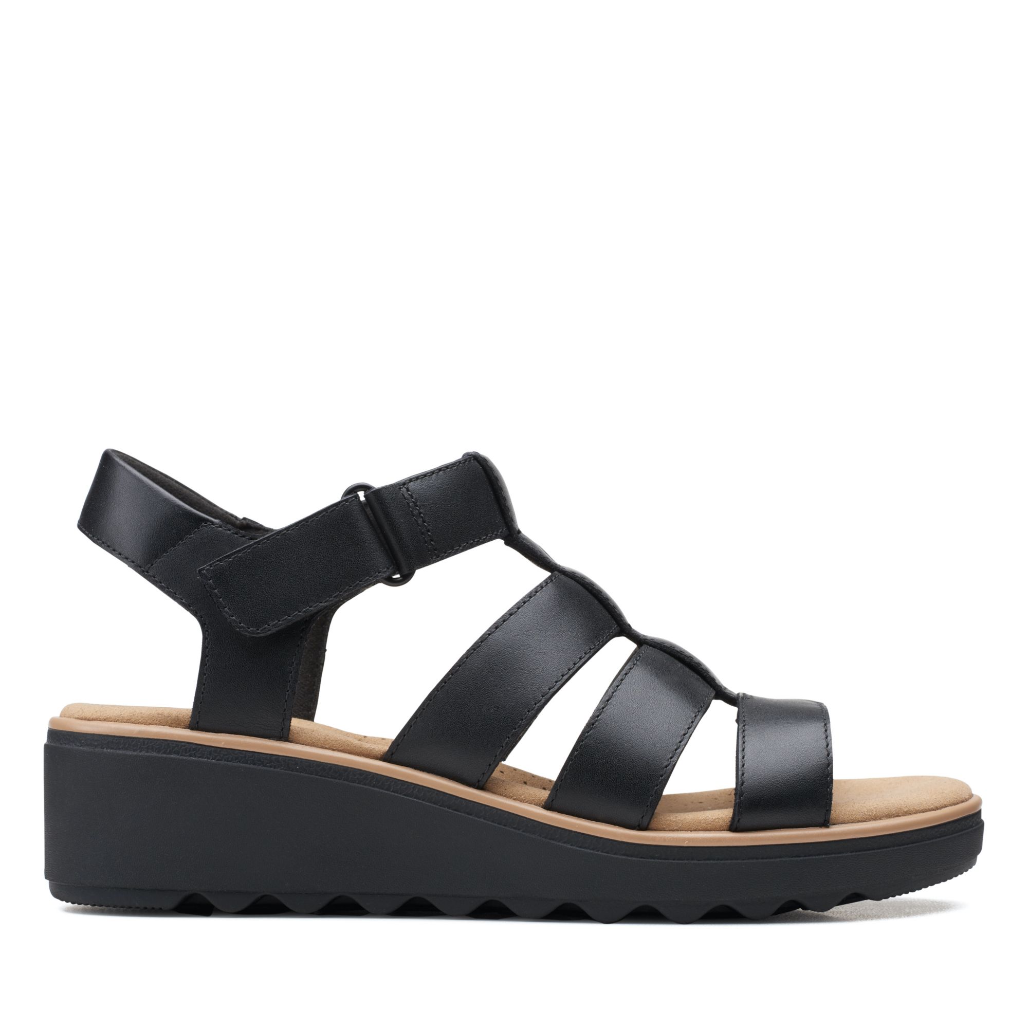 Women Sandals Jillian Quartz Black Leather