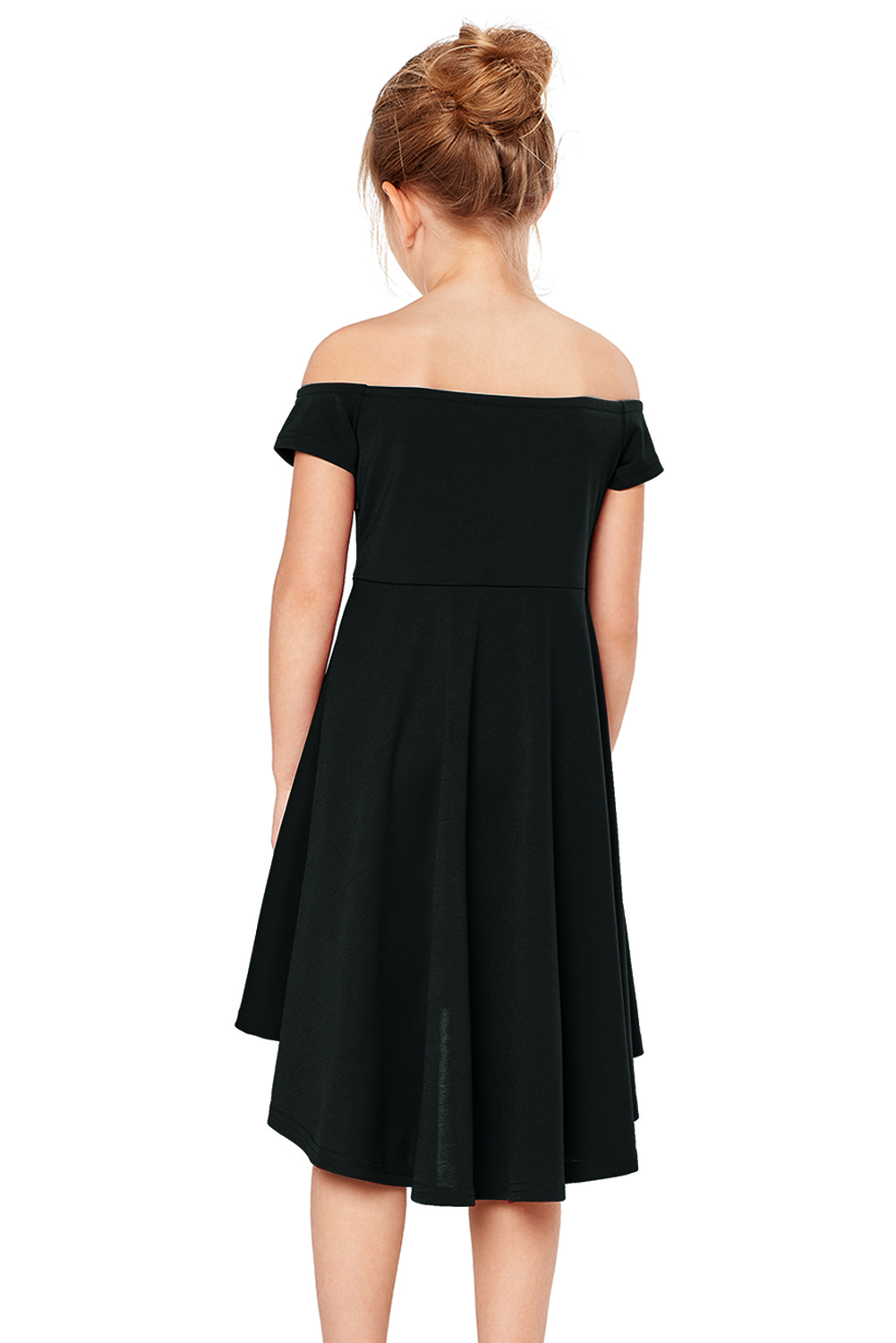 Black All The Rage Skater Dress for Little Girls