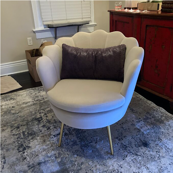 30'' Wide Velvet Barrel Chair