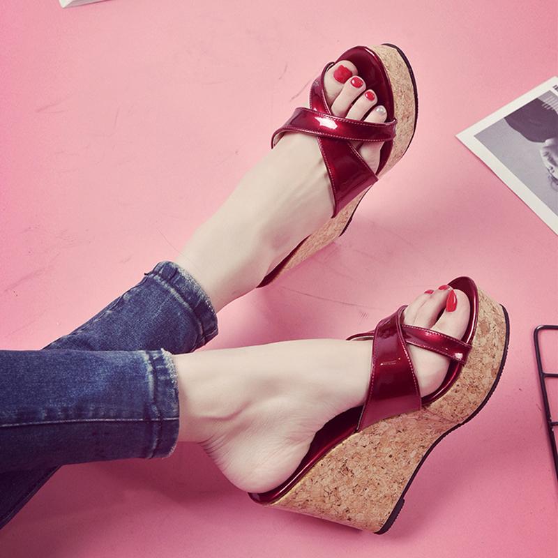 PU Wedge Heel Slip On Daily Shoes