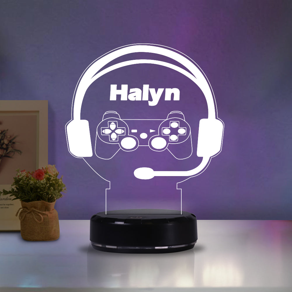 Custom Name Switch Earphone Night Lights