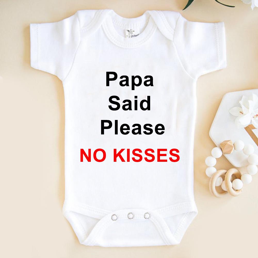 Detail Don't Be Kissing on Me Custom Baby Onesie V