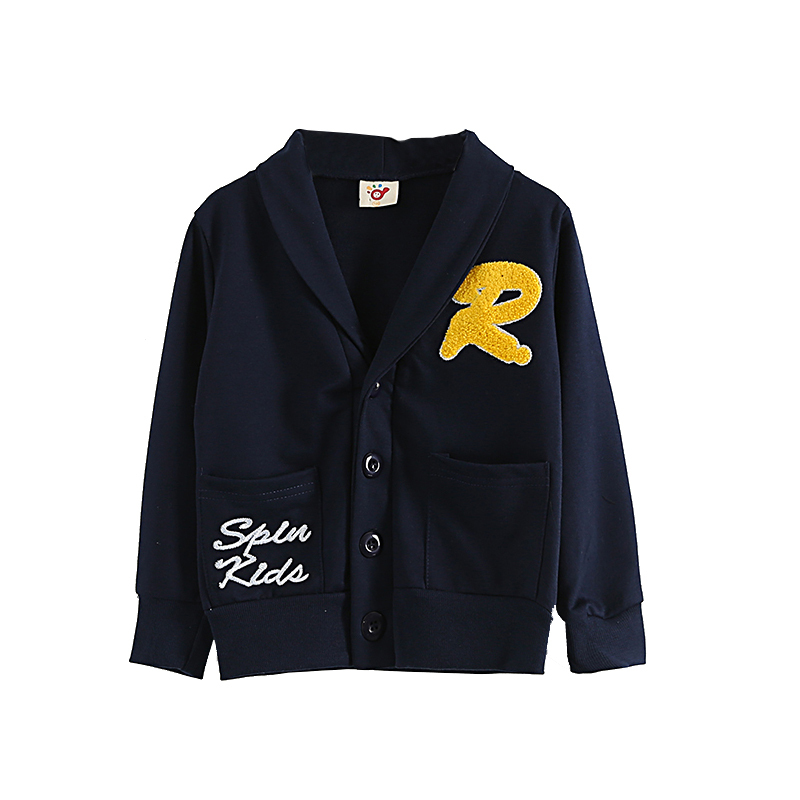 Baby Boys Clothing Spring Autumn Fashion Turn Down Callar Long Sleeve Cardigan Children Outerwear Coats Jacket Kids Jackets