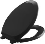 French Curve Quiet-Close with Grip-Tight Bumpers Elongated Toilet Seat