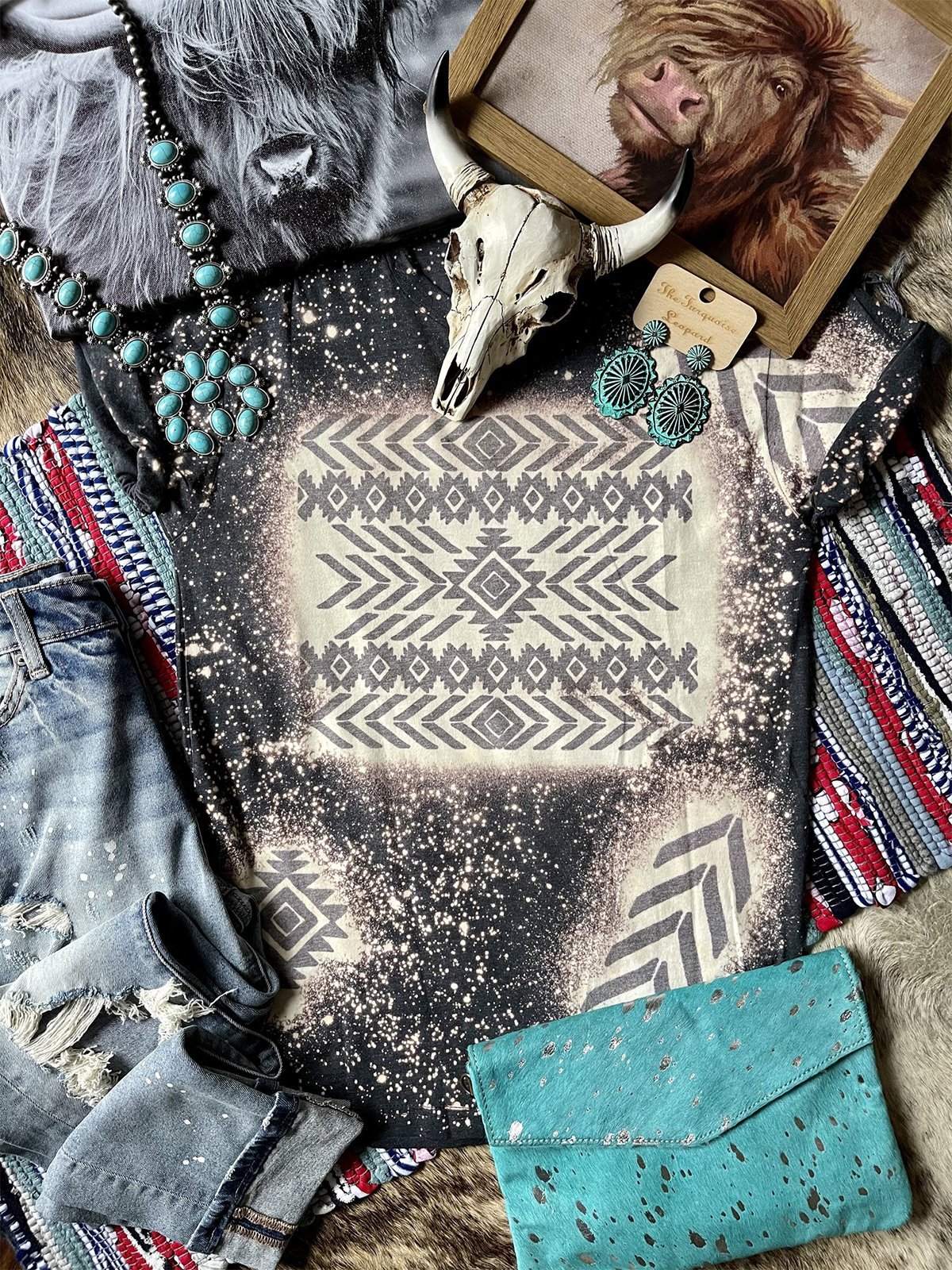 Printed Shift Short Sleeve Casual Shirts & Tops