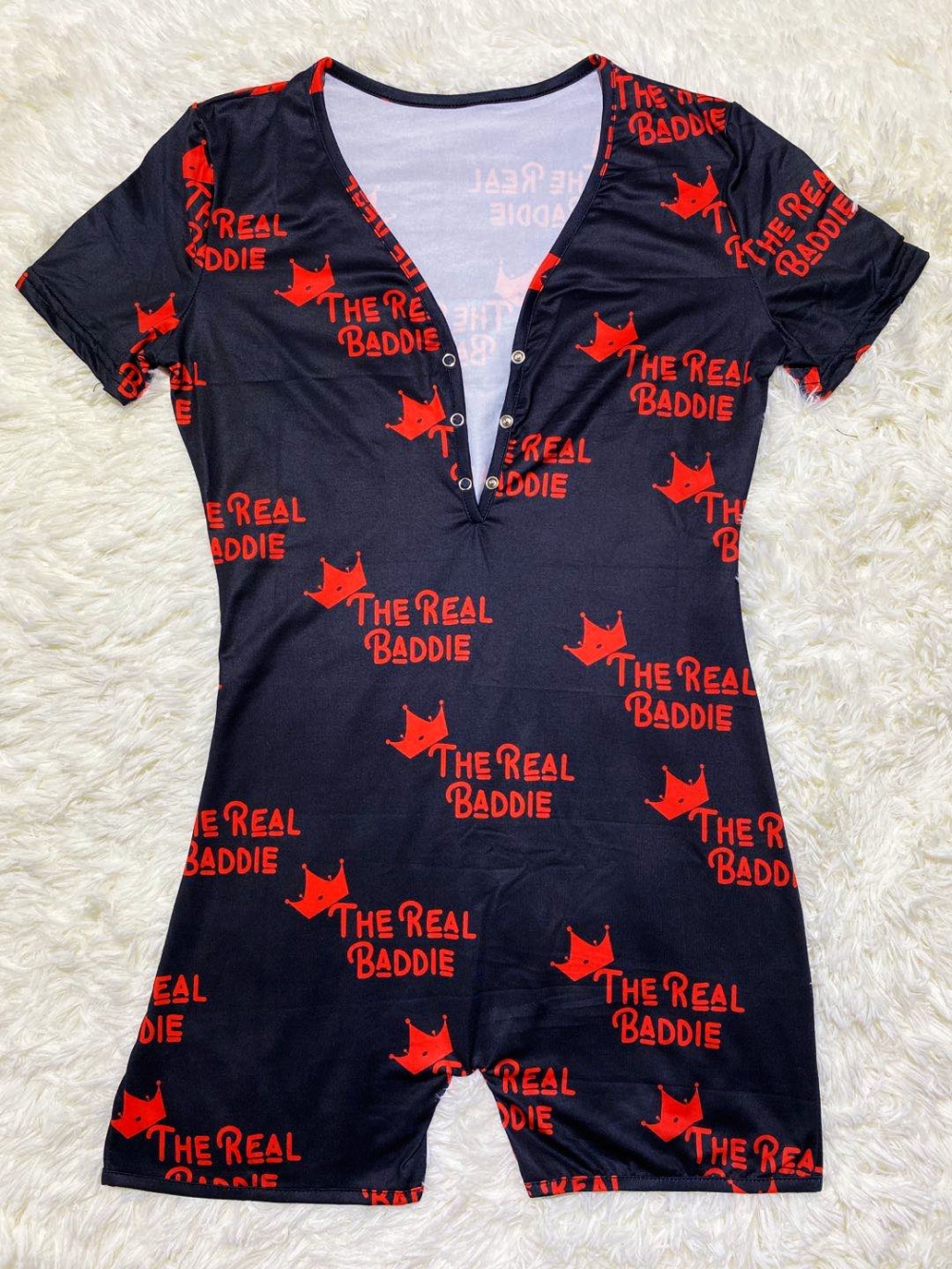 Summer African Cute Print V-Neck Rompers