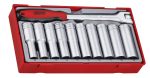 Teng Tools �C 11 Piece 1/2 inch Drive Deep Socket Set �C TEN-O-TT1211