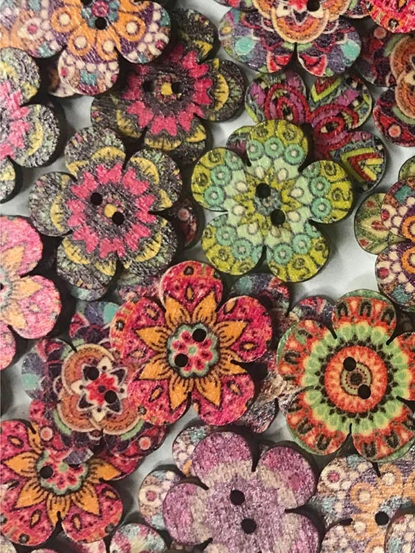 Vintage Style Plum Button For DIY Craft