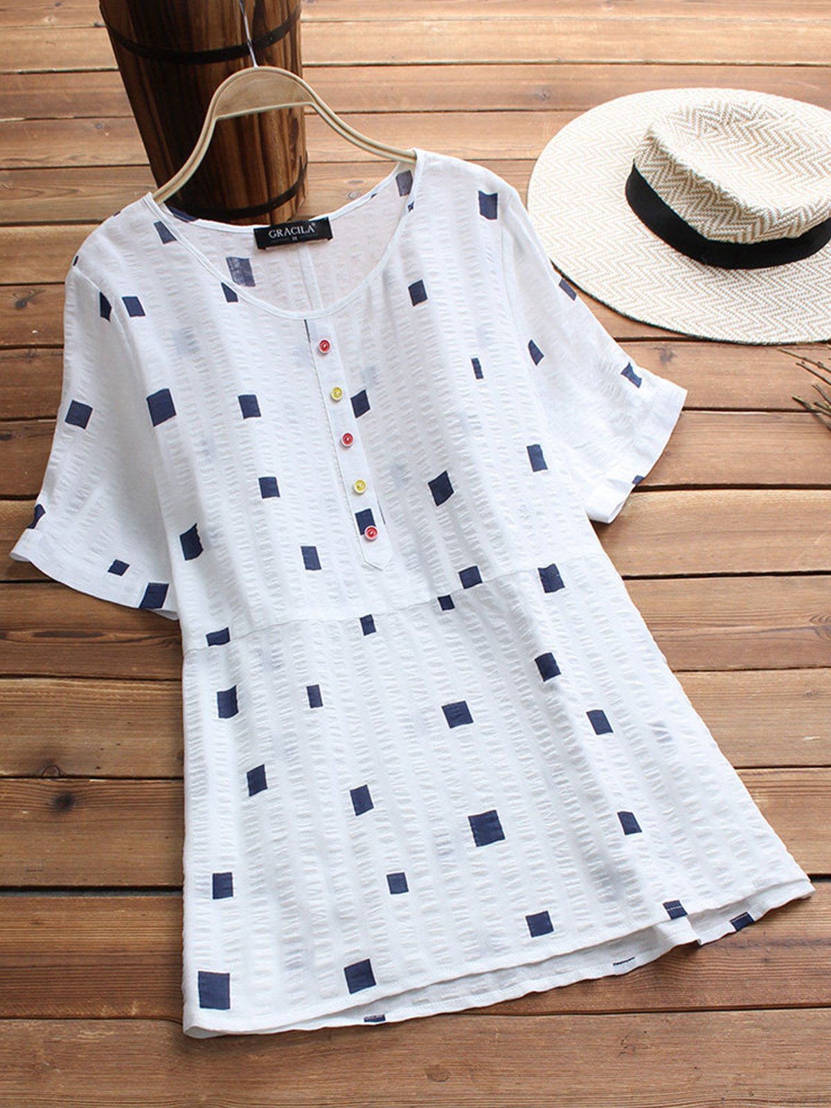 Women Casual Tops Tunic Blouse Shirt