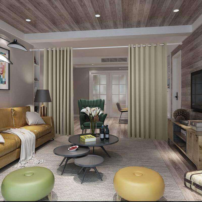 CUSTOM Antique Bronze Grommet Heavyweight Room Divider Curtain