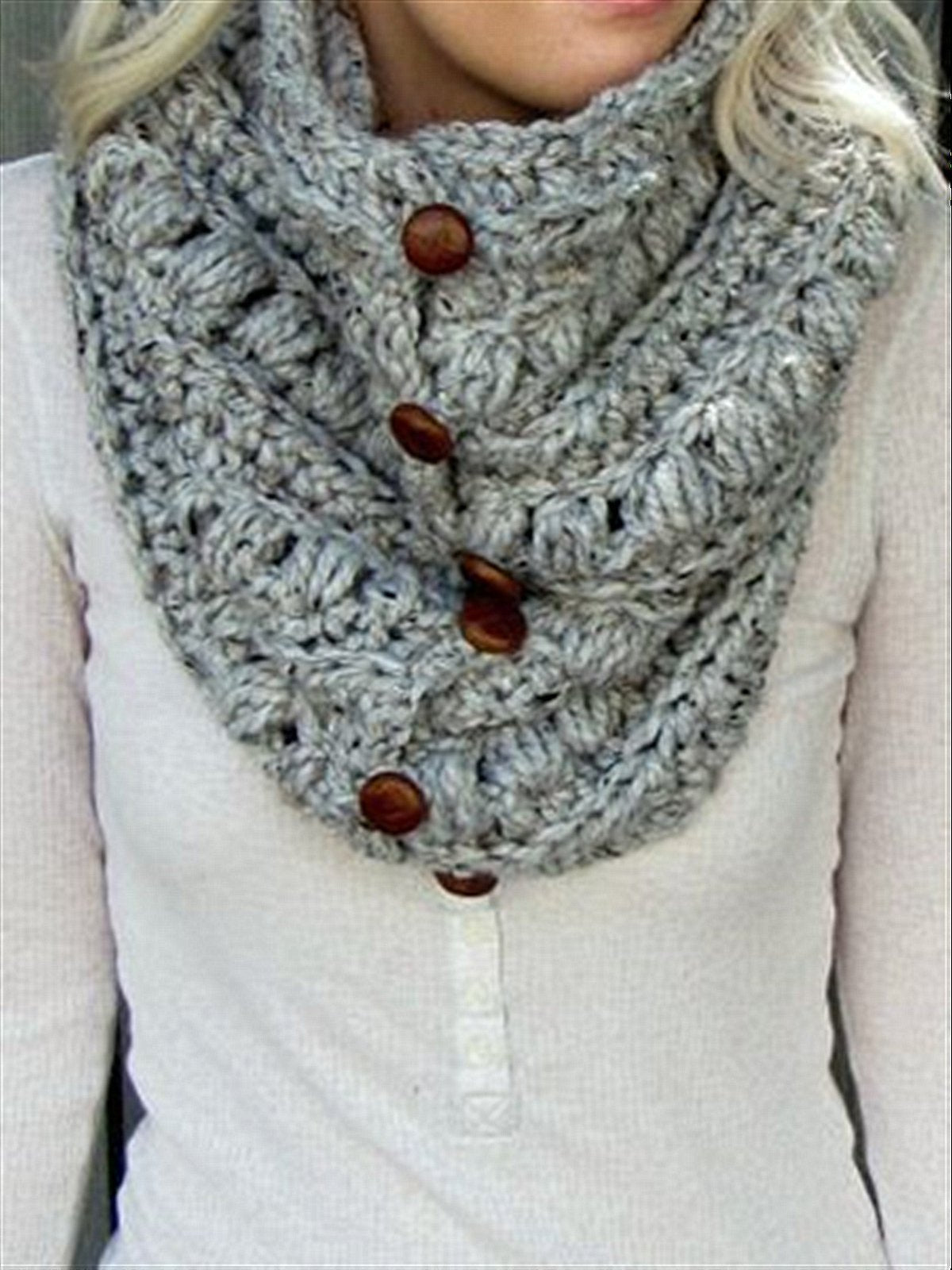 Round Neck Large Size Casual Vintage Daily Outside Autumn Knitted Scarves & Shawls