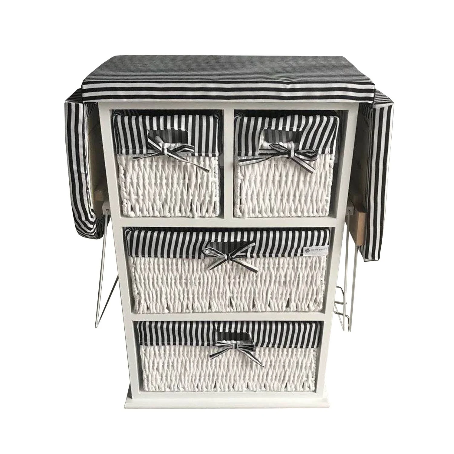 29x22 White Portable Paulownia Ironing Board Center