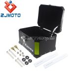 45L Black Motorcycle Top Case Rear Luggage Box Tail Tool Case Trunk Saddlebag