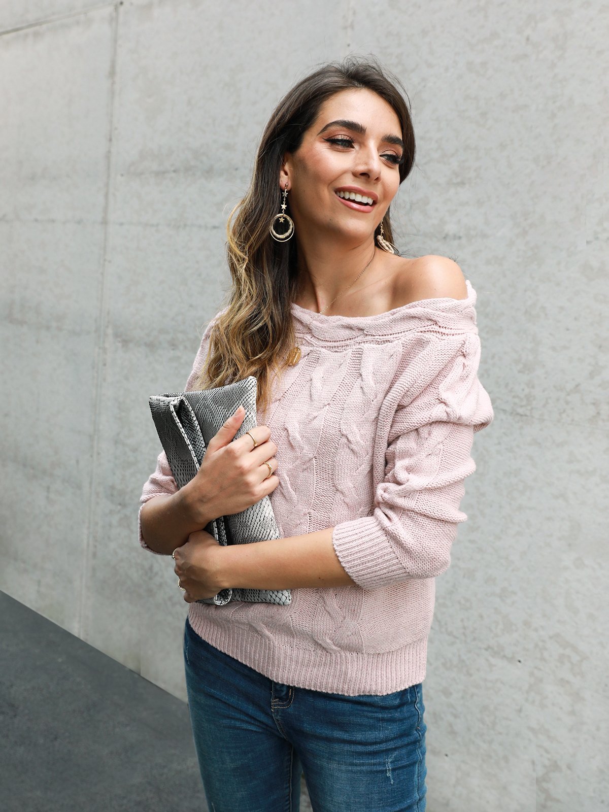 Holiday Off Shoulder Sweater