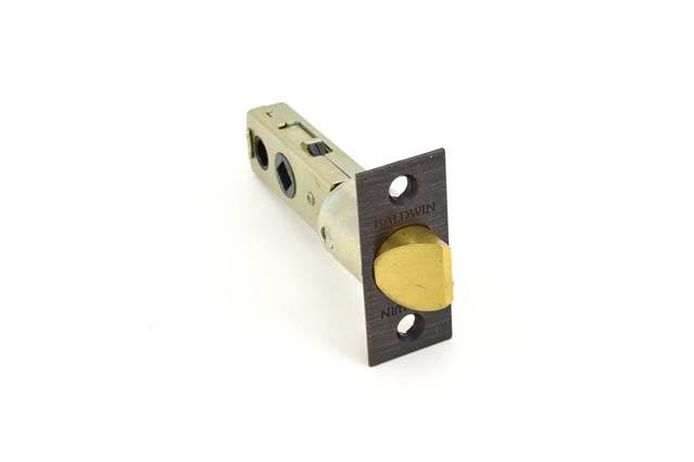 Baldwin Adjustable Latch Satin Brass Brown 5300.060.9