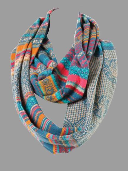 Casual Floral Cotton-Blend Scarves