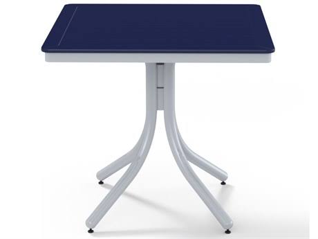 Telescope Casual Marine Grade Polymer 32'' Wide Square Dining Height Table with Umbrella Hole