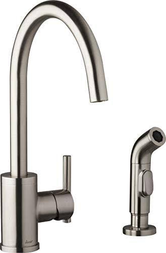 Danze D401058SS Parma Single Handle Kitchen Faucet with Spray, Stainless Steel