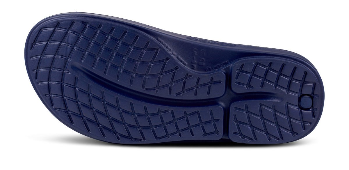 Women's OOahh Luxe Slide Sandal - Navy Metallic Snake (SALE)