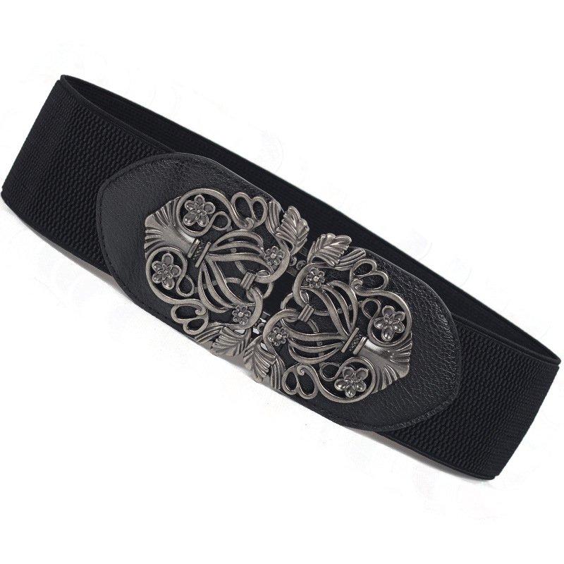 Women Carved Vintage Artificial Belt