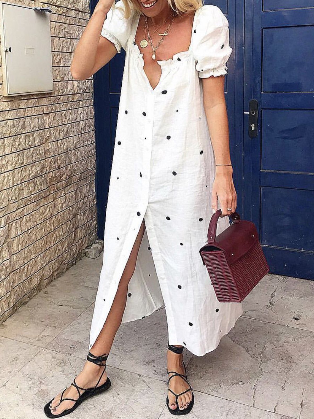 Cotton Short Sleeve Dresses