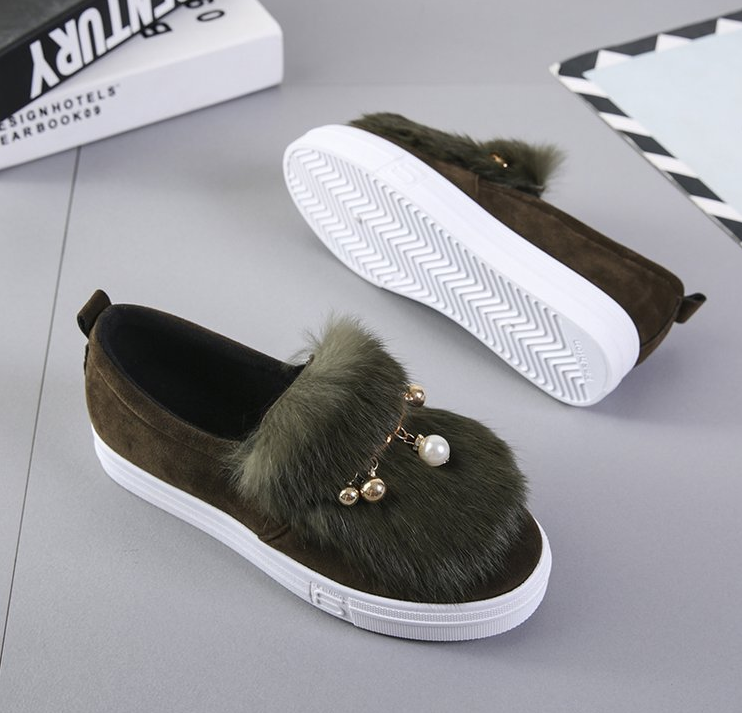 Green Flat Heel Daily Faux Suede Boot