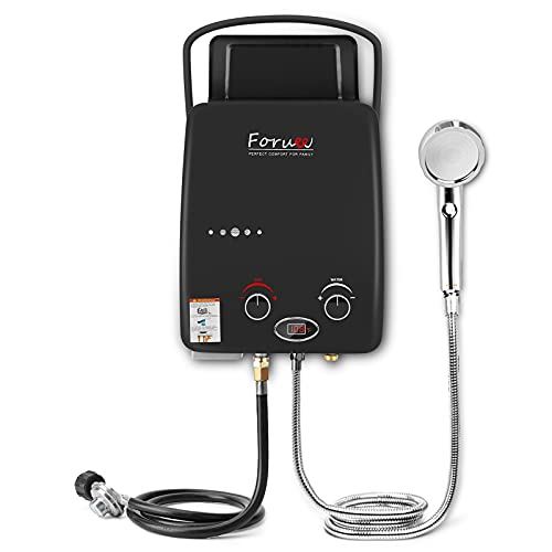 Portable Propane Tankless Water Heater, 1.32GPM/5Litre Capacity