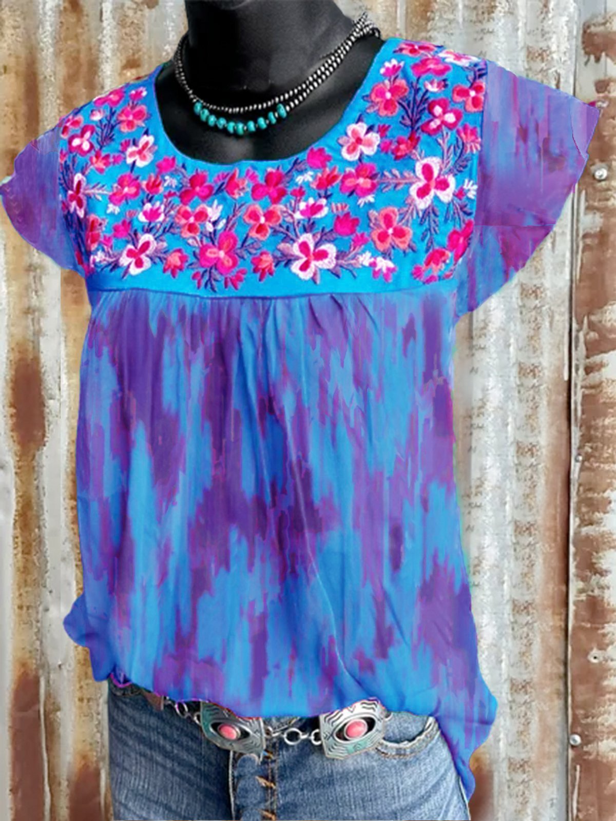 Short Sleeve Crew Neck Shirts & Tops