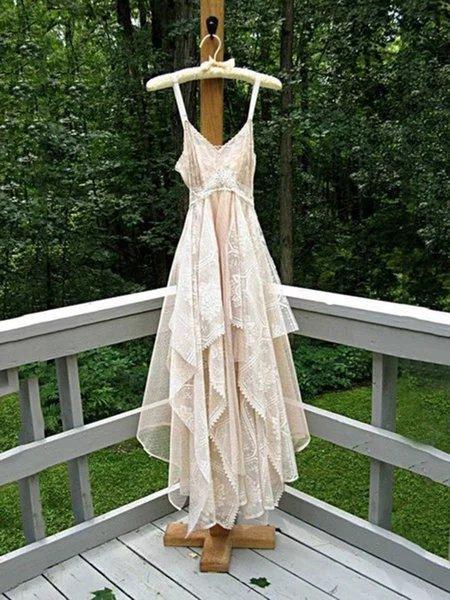 Lace suspender dress