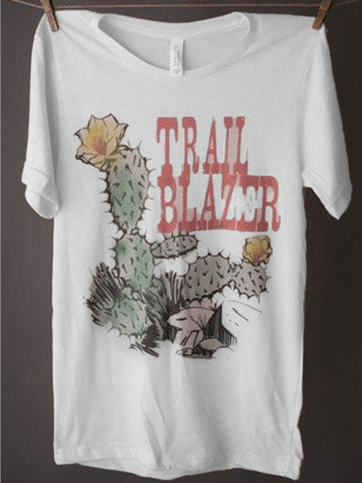 Round Neck Printed Short Sleeve Shirts & Tops