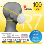 Surgical Respirator R7 Headband FFP3 (100pcs in a box) Twin Pack