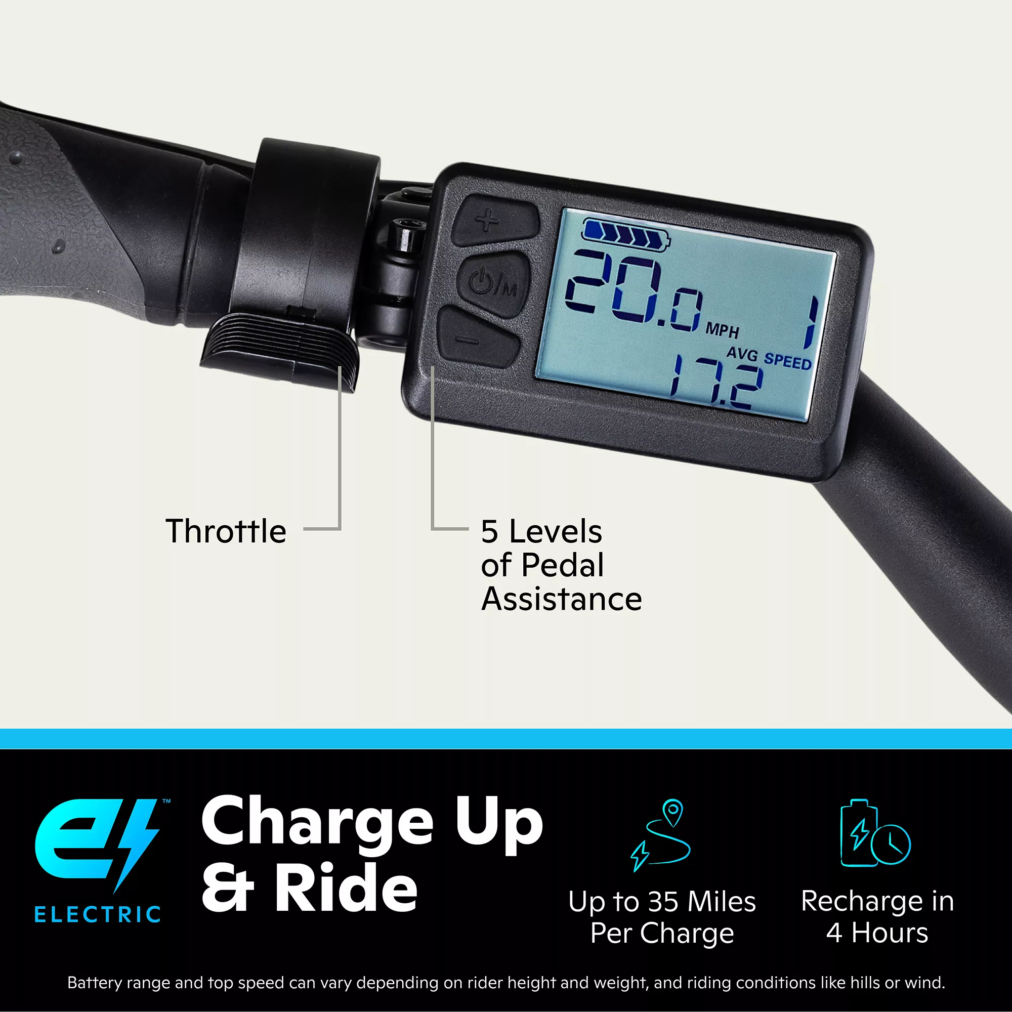 Schwinn Adult 27.5” Marshall Electric Hybrid Bike